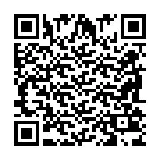 Codice QR per il numero di telefono +2698103875