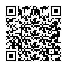 Código QR para número de telefone +2698103878