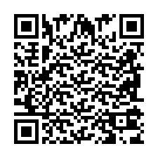 Codice QR per il numero di telefono +2698103886