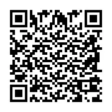 Codice QR per il numero di telefono +2698103889