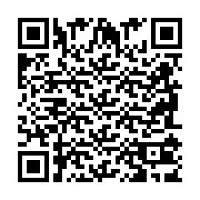 Codice QR per il numero di telefono +2698103904