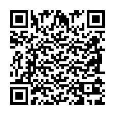 Codice QR per il numero di telefono +2698103908