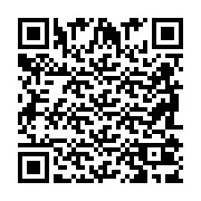 Codice QR per il numero di telefono +2698103921