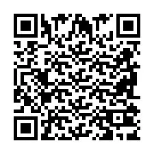 Codice QR per il numero di telefono +2698103927