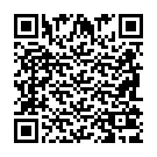 Codice QR per il numero di telefono +2698103965