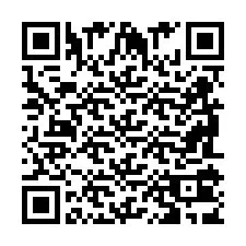 Código QR para número de teléfono +2698103985