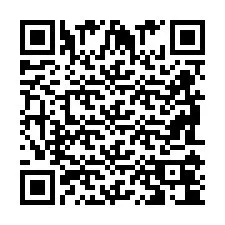 QR-koodi puhelinnumerolle +2698104005