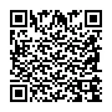 Código QR para número de telefone +2698104008