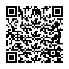 QR Code pour le numéro de téléphone +2698104058