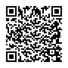 QR Code pour le numéro de téléphone +2698104060