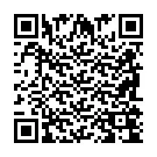 QR код за телефонен номер +2698104065