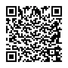 Código QR para número de teléfono +2698104085