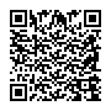 QR Code สำหรับหมายเลขโทรศัพท์ +2698104089