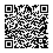 Kod QR dla numeru telefonu +2698104109