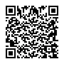 Código QR para número de telefone +2698104190