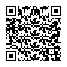 QR-code voor telefoonnummer +2698104198