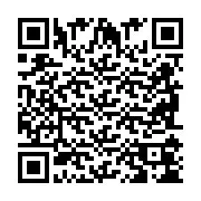 Código QR para número de telefone +2698104206