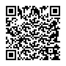 Código QR para número de telefone +2698104208