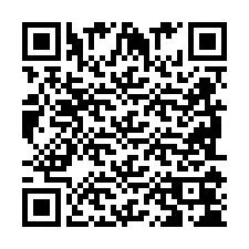 Código QR para número de telefone +2698104216