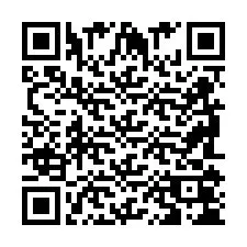 QR-code voor telefoonnummer +2698104231