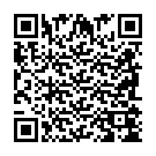 Código QR para número de telefone +2698104234