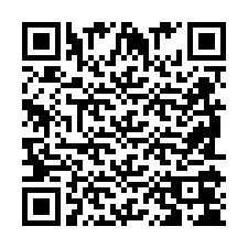 QR код за телефонен номер +2698104289