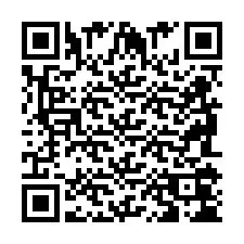 Código QR para número de telefone +2698104290