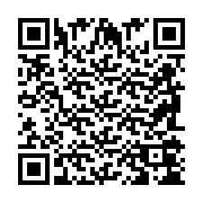 QR-code voor telefoonnummer +2698104291