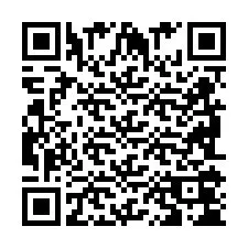 Codice QR per il numero di telefono +2698104292