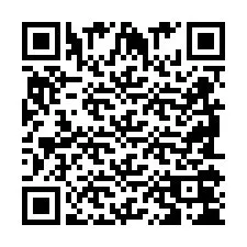 QR-code voor telefoonnummer +2698104298