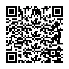 QR код за телефонен номер +2698104302