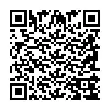 QR код за телефонен номер +2698104308