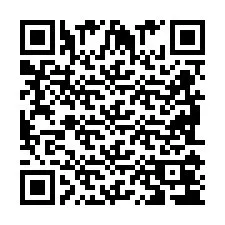 QR-koodi puhelinnumerolle +2698104316