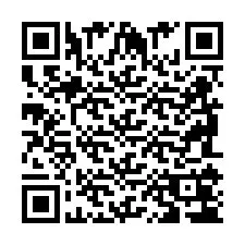 Código QR para número de telefone +2698104340