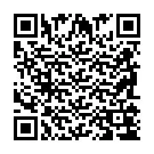 Código QR para número de teléfono +2698104351