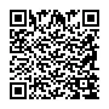 Código QR para número de telefone +2698104361