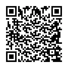 Código QR para número de teléfono +2698104367