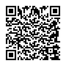 Codice QR per il numero di telefono +2698104384