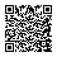 Código QR para número de telefone +2698104390