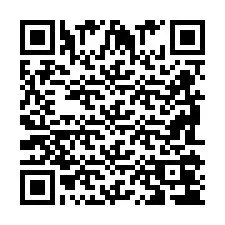 QR-code voor telefoonnummer +2698104395