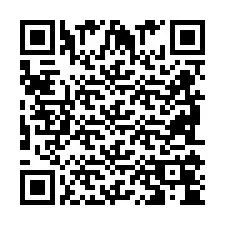 QR-code voor telefoonnummer +2698104443