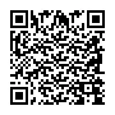 Kode QR untuk nomor Telepon +2698104468