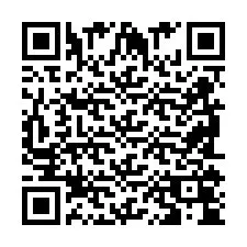 Codice QR per il numero di telefono +2698104469