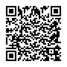 QR-koodi puhelinnumerolle +2698104509