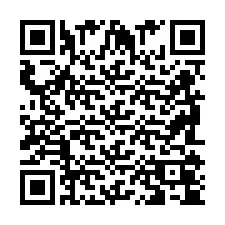 QR-koodi puhelinnumerolle +2698104521