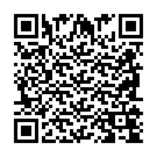 QR-koodi puhelinnumerolle +2698104558