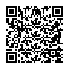 Código QR para número de telefone +2698104607