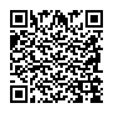 Codice QR per il numero di telefono +2698104654