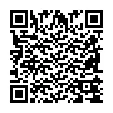 QR-код для номера телефона +2698104707