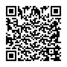 QR-koodi puhelinnumerolle +2698104728